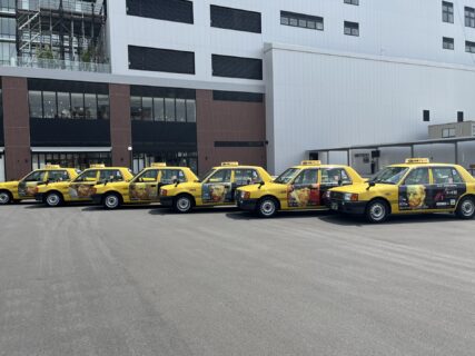 6台のラッピングタクシーが登場！